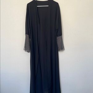 Abaya with Embellished Cuffs